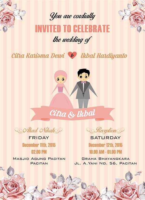 Contoh Invitation Wedding