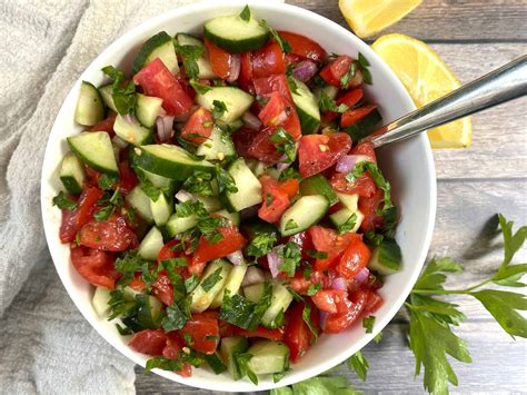 Mediterranean Cucumber Tomato Salad Low Carb Simplified