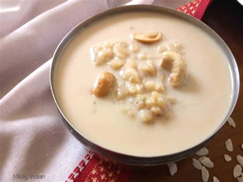 Aval Payasam Rice Flakes In Coconut Milk Dessert Mildly Indian