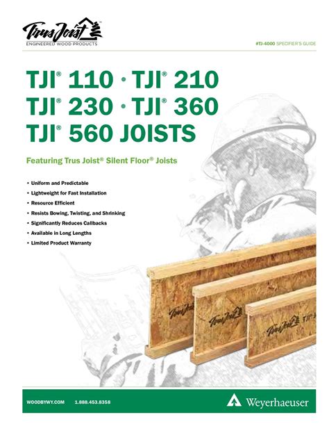 Tji joists are lightweight and come in. Tji Joist Span Tables Us | Decorative Journals