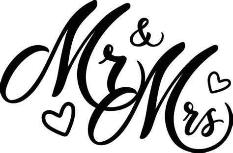 Mr And Mrs Wedding Embroidery Etsy
