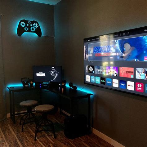 See more ideas about gaming setup, setup, game room design. LED Lighted XBOX Controller Wall Art Video Game Art Game ...