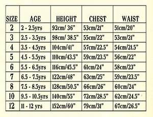 Children 39 S Waist Sizes Size Chart For Kids Clothing Size Chart Baby