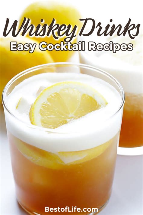 15 Easy Whiskey Drinks Anyone Can Make The Best Of Life
