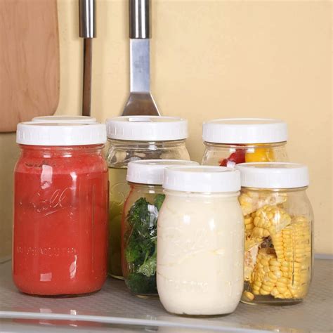 Buy 12 Pcs Plastic Mason Jar Lids6 Pack Wide Mouth Plastic Mason Jar