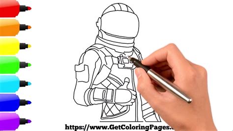 How To Draw Fortnite Dark Voyager Youtube