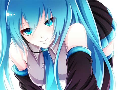 Happy Miku With Lip Fang Vocaloid Anime Pigtail Passion Images And