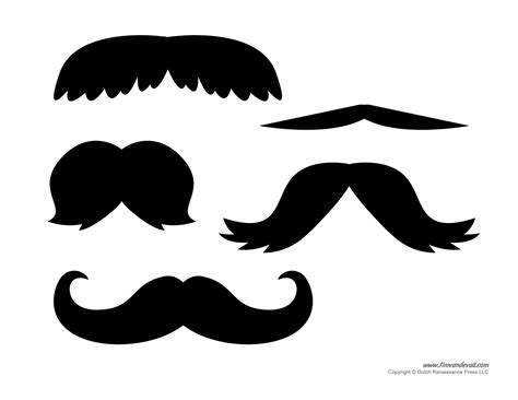 Mustache Outline Free Download On Clipartmag