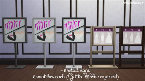 The Sims 4 Beauty Salon Stuff Sims 4 Sims Retail Signs