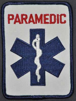 PARAMEDIC Rectangle Patch Embroidered Patch