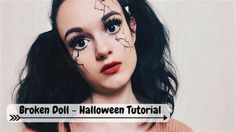 Broken Doll Halloween Makeup Tutorial Danydreams Youtube