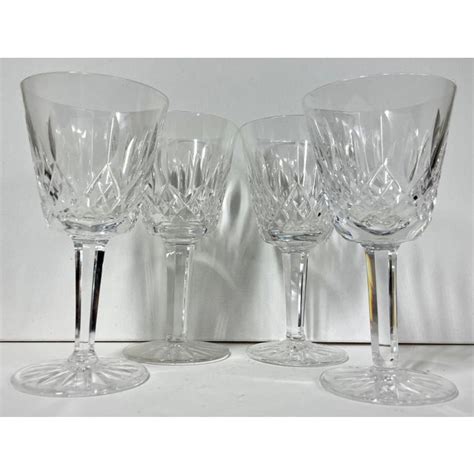 1950s Vintage Waterford Crystal Lismore Wine Glasses Set Of 4 Chairish