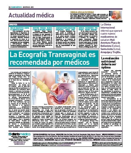 Diario MÉdico EdiciÓn Impresa 26 Diario Médico Perú