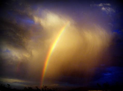 Rainbow From The Clouds Dark Photograph By Angela Purcell Fine Art
