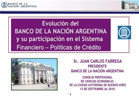 PPT Evoluci N Del BANCO DE LA NACI N ARGENTINA Y Su Participaci N En