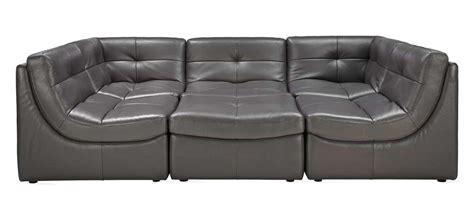 Convo Leather Pit Sectional 