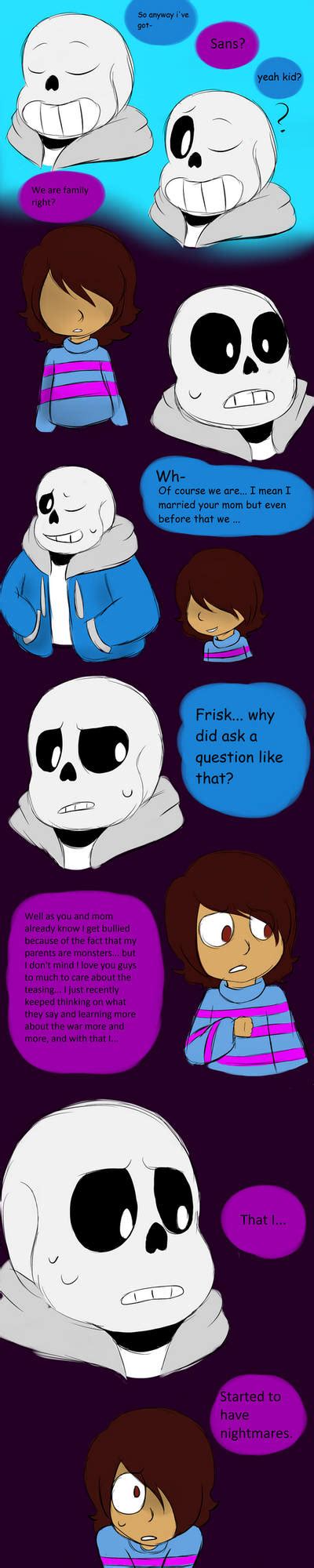 Sans And Frisk Nightmares Page 1 By Allykat44 On Deviantart
