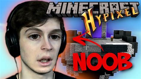 Absolute Noob Plays Minecraft Hypixel For The First Time Youtube