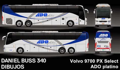 Danielbuss340 7205 Ado Platino Mexico Lujo 6x2 Volvo 9700 Px Select