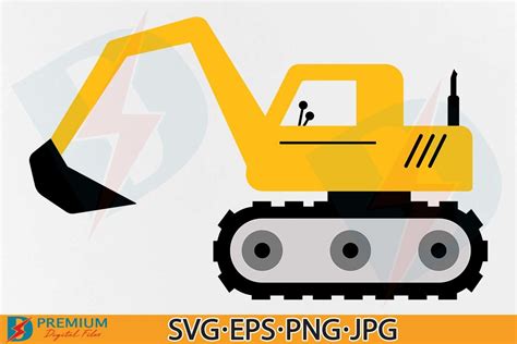 Construction Truck Svg Excavator Svg Graphic By Premium Digital Files