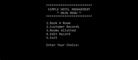 Simple Hotel Management System In C With Source Code Source Code
