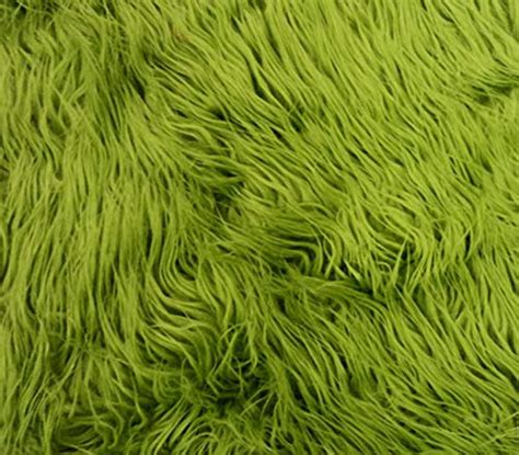 Fauxfake Fur Mongolian Olive Green Fabric By The Yard Wantitall