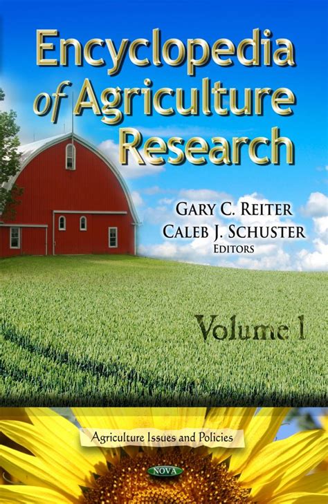 Encyclopedia Of Agriculture Research 2 Volume Set Nova Science