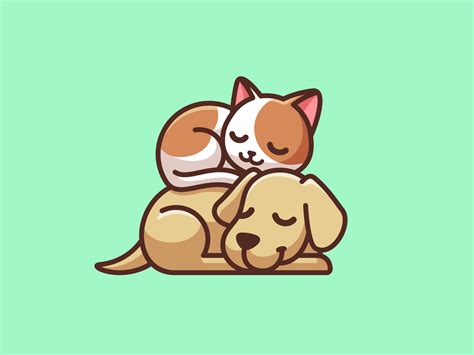 Cute Anime Cat And Dog Blues Dance