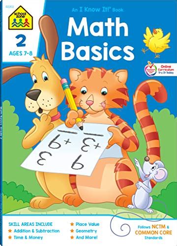 Buy School Zone Math Basics 2 Workbook 64 Pages Ages 7 To 8 2nd