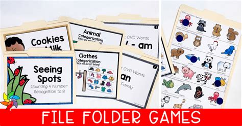 File Folder Games For Pre K Morning Work