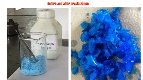 How To Make Crystals Of Copper Sulphate Preparation Of Copper