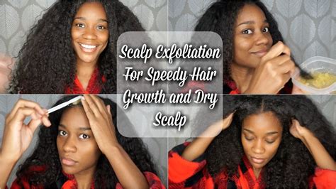 how to scalp exfoliation for faster hair growth and dry scalp youtube