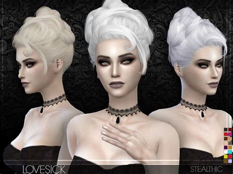 The Sims Resource Stealthic Lovesick Female Hair