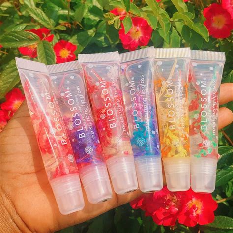 These Are Moisturizing Lipgloss That Is Infused With Real Flowers