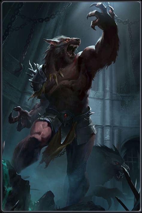 Druantia Werewolf Art Fantasy Monster Werewolf