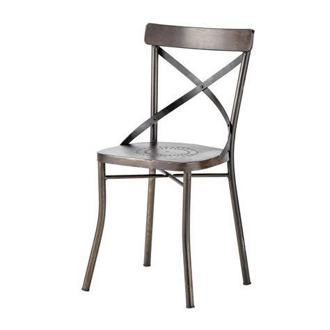Chaise de jardin en métal noir TraditionChaise  Noir  42x86x42cm