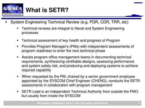 Ppt Safety In Systems Engineering Technical Review Setr Tutorial