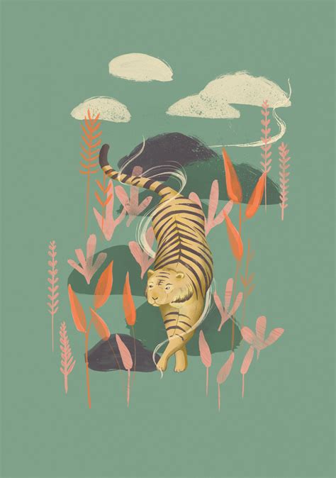 Tiger Tiger Illustration On Behance