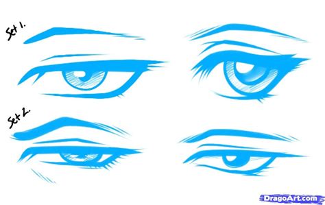 Anime Male Side View Eyes Draw The Eye Below The Hori