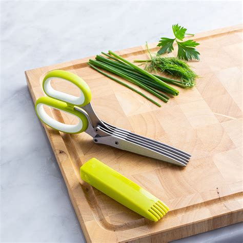 Ksp Snip It Herb Scissor With Sheath Greenstainless Steel Kitchen