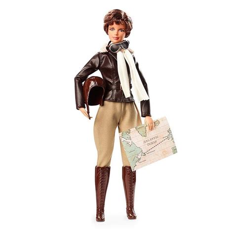 Genuine Barbie Doll Inspiring Women Amelia Earhart Pilot For Girls 12