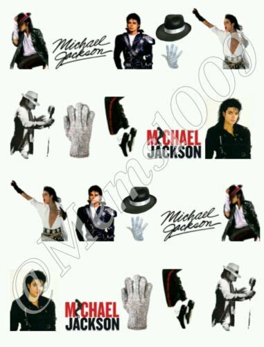 Michael Jackson Nail Art Decals Water Decals King Of Pop Nail Art