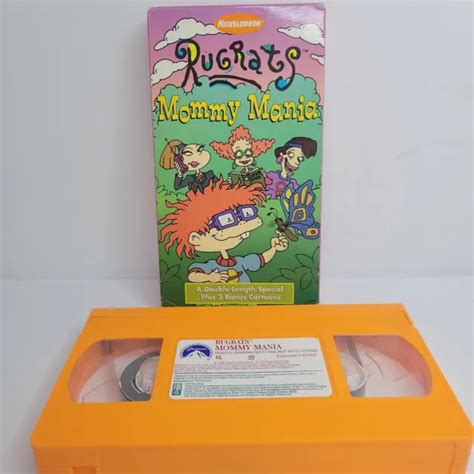 RUGRATS MOMMY MANIA Nickelodeon Orange VHS Original 1998 9 00 PicClick