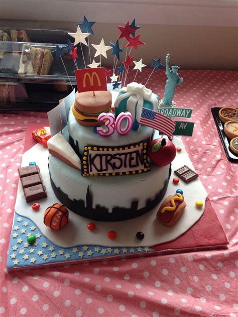 Happy birthday cake pictures and happy birthday cake images can be used for deciding the type of birthday cake you can order on this day to make it more if its your friends or family member's birthday, do use these quotes to impress them. New York themed 30th birthday cake | Kochrezepte