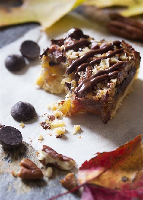 Packed with crunchy pecans, this tasty bar made with rich, crispy sandies pecan shortbread cookies tastes just like pecan pie plus the sweetness chocolate chips. Salted Chocolate Bourbon Pecan Pie Bars - Just a Little ...