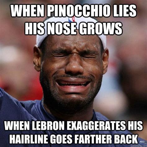 Memes And Jokes About Hairlines Lebron James Hairline Jokes About His