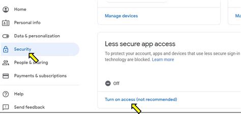 How Do I Allow Less Secure Apps In Gmail Allowing Less Secure Apps To