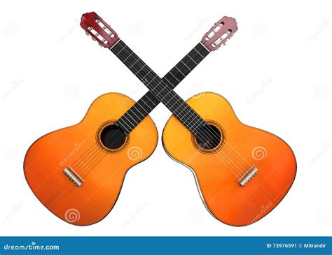 Dos Guitarras Cruzadas Imagen De Archivo Imagen De Jazz 73976591