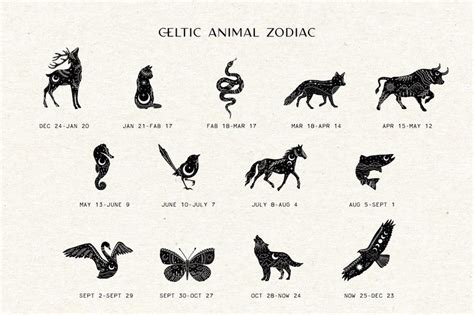 Your Spirit Animals Zodiac Signs Clipart Constellation Etsy