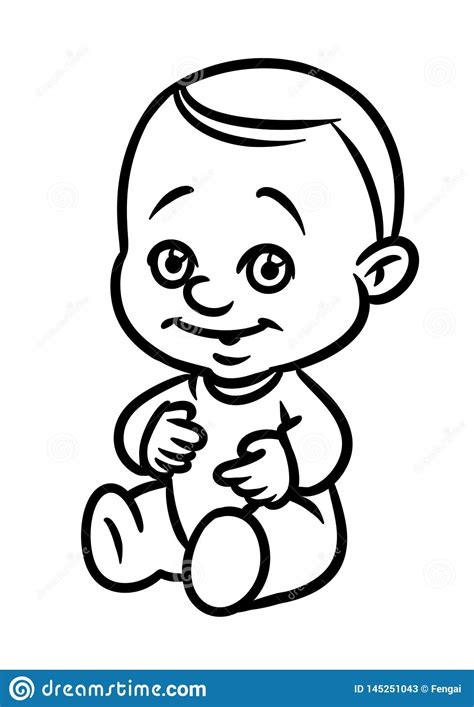 Little Baby Kid Boy Overalls Character Cartoon Coloring
